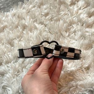 Checkered emo hot topic choker